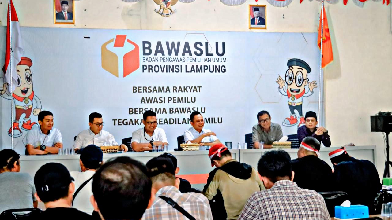 Bawaslu Lampung Rilis Laporan Pengawasan Kampanye